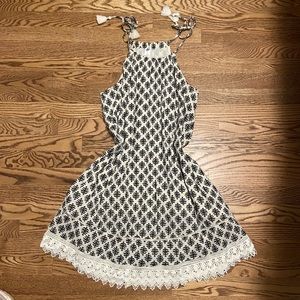 Patterned high neck Dress